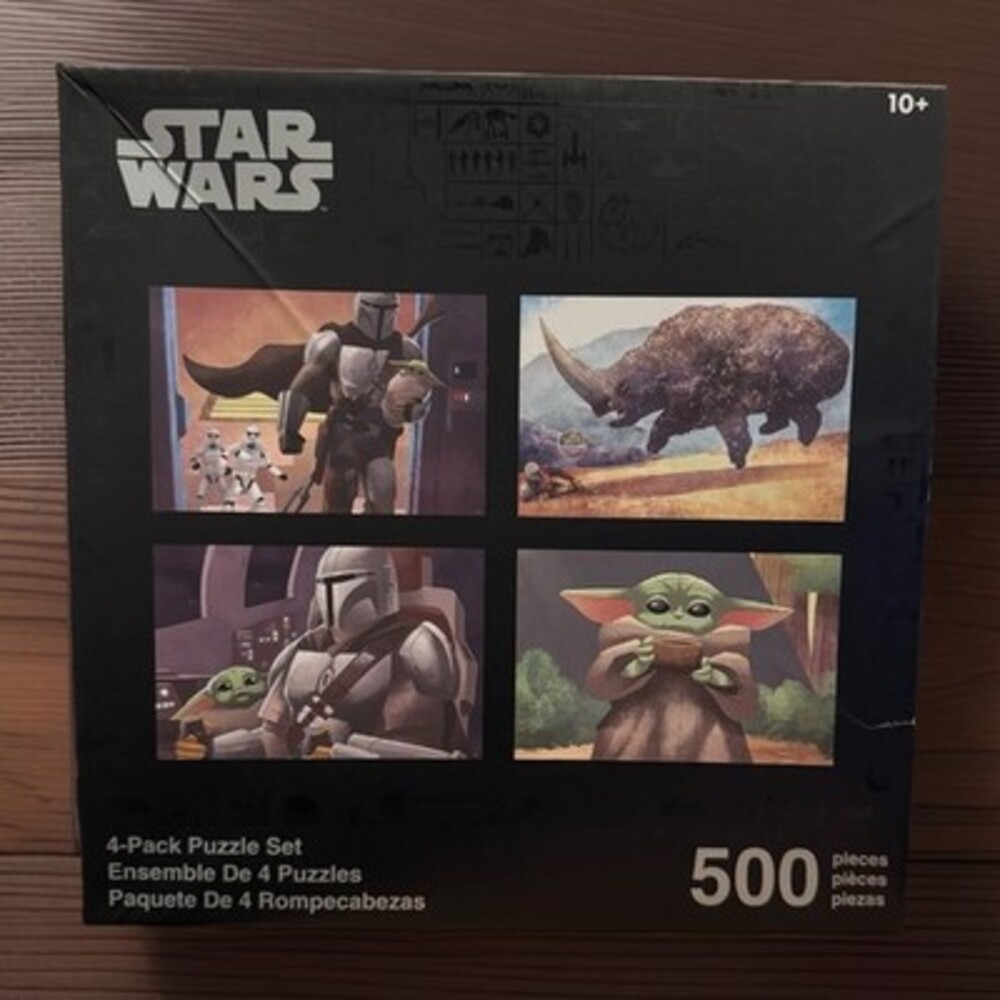 Star Wars Mandalorian Grogu 4-Pack Puzzle Set 500 Pieces – Disney Parks